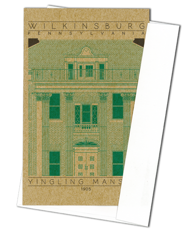 Yingling Mansion - 1905 Green Miniature Digital Print