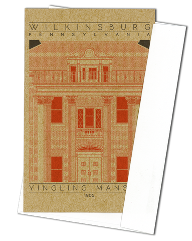 Yingling Mansion - 1905 Orange Miniature Digital Print