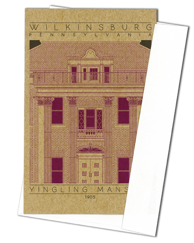 Yingling Mansion - 1905 Purple Miniature Digital Print